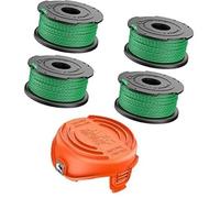 DEMULAX Bobine de Fil de Coupe-Bordures Black & Decker, 2 mm, 6 m, bobines de Rechange à Alimentation Automatique, for Coupe-Bordures GL7033, GL8033 et GL9035, Capuchon for Coupe-Bordures 90583594 (4