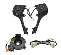DEMULAX Boutons de commande multifonctions au volant voiture, téléphone Bluetooth, pour bouton pour audio 84250-02560, pour Toyota, pour Corolla, Commutateur au volant(BLACK Switch cable wire)