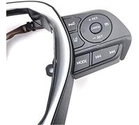 DEMULAX Boutons de volant multifonctions, bouton de régulateur de vitesse, pour TOYOTA véranda, pour Corolla Levin, pour Rav4 2019 Commutateur au volant(Schwarz)