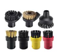 DEMULAX Brosse ronde en nylon, tête de brosse en cuivre for machine de nettoyage d'équipe SC1 SC2 SC3 SC4 SC5 SC7 CTK10 Pièces Pièces de rechange pour nettoyeur vapeur(2pcs)