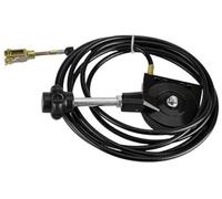 DEMULAX Câble d'accélérateur Manuel Noir de 2 m for excavatrice, câbles de Commande de Moteur Câble de Levier d'accélérateur pour excavatrice