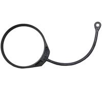 DEMULAX Câble de bouchon de réservoir d'essence for Golf, Jetta, Passat, Polo, A3, A4, A6, A7, A8, Octavia et Seat Attache pour bouchon de réservoir(BLACK Cable with Ring)