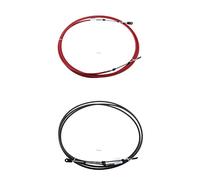 DEMULAX Câble de Commande Changement Vitesse d'accélérateur en Acier Inoxydable, connecteurs filetés 10-32UNF, for Yamaha, Hors-Bord 15 Pieds Câble Marin