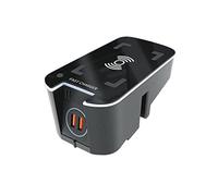 DEMULAX Chargeur sans Fil QI for téléphone Portable et Voiture, 15W, for Volvo, XC60 S60 V60 XC90 S90 V90, Carte de Chargement sans Fil modifiée for téléphone Portable Chargeur sans Fil pour Voiture