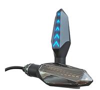 DEMULAX Clignotant de moto 12V, clignotant DRL Témoin lumineux pour moto(Rot)