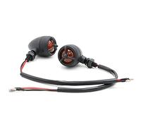 DEMULAX Clignotant de Moto rétro clignotants indicateurs 12V clignotant Cruiser Bobber Sportster 883 CB400 MSX 125 Témoin lumineux pour moto(2 pcs)