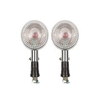 DEMULAX Clignotant lampe Virago XV250 XV535 XV920 XV1000 XV 250 535 920 1000 toute l'année clignotant indicateur lumière ambre Témoin lumineux pour moto(White 1 pair)