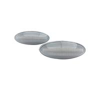 DEMULAX Clignotant latéral ambre dynamique 2 pièces, for TOYOTA, Yaris Mk2 P9, for RAV4, Mk3 ACA3/ALA3 Auris Mk1 E15, for Corolla, Voyant de voiture(Dynamic Clear Case)