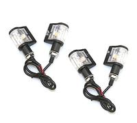 DEMULAX Clignotants lumineux for Moto, clignotants for, Scooter, brouilleur, Motocross, Dirt Bike, 12V, 8mm Témoin lumineux pour moto(4 pcs without box)