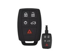 DEMULAX Coque de Protection en Silicone for clé télécommande sans, 5 Boutons, for Volvo, XC90 C70 S60 D5 V50 S40 C30 Étui pour clé de Voiture