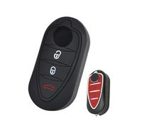 DEMULAX Coque de Protection en Silicone for clé Voiture, 3 Boutons, for Alfa Romeo, Mito, Giulietta, Brera 4C 159, GTA Étui pour clé de Voiture