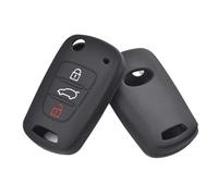DEMULAX Coque de Protection en Silicone for clé Voiture à 3 Boutons, for Kia, Soul Venga Picanto Rio, for Sorento, Ceed Sportage, for Hyundai, i20 i30 Veloster ix20 Étui pour clé de Voiture