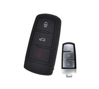 DEMULAX Coque de Protection en Silicone for clé Voiture à 3 Boutons, for Volkswagen, CC, Passat, B6 B7 2005-2015 Étui pour clé de Voiture