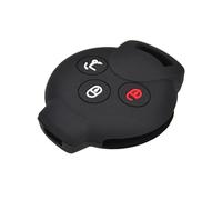 DEMULAX Coque de Protection en Silicone for clé Voiture à 3 Boutons, Support Coque sans, for, for Smart, City Coupé Cabrio Crossblade, Fortwo Roadster K Forfour Étui pour clé de Voiture