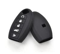 DEMULAX Coque de Protection en Silicone for clé Voiture à 5 Boutons, for Nissan, Rouge, Maxima, Altima, Sentra, for Murano, for Qashqai Étui pour clé de Voiture