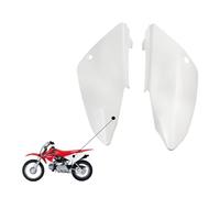 DEMULAX Couvercle de Garde-Boue latéral arrière en Plastique modifié CRF 70, Kit de carénage de Garde-Boue CRF70 XR pièces de Rechange for Pit Bike Kit carrosserie Moto(White)