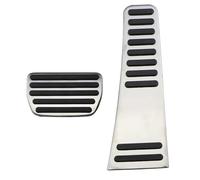 DÉMULAX Couvercle de plaque repose-pieds pédale frein d'accélérateur, rénovation intérieure sans perçage, pour Volvo, Xc60 Xc90 S90 2018 - 2021 Protecteur de pédale de plancher(At Without Rest)