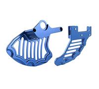 DEMULAX Couvercle de protection disque frein avant arrière accessoires for 125 150 250 350 450 530 SX SXF EXC EXCF XC XCF XCW XCFW 2006-2014 Protection de disque de frein de moto(Blue)