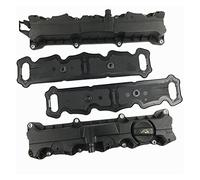 DEMULAX Couvercle de soupape de moteur en aluminium 16V 1 6 avec joint, for Peugeot, 307 308 0248L6 0248L7 0248J6 J7 0248R5 R4 0249C6 G0 Joint de culasse(1 Set Plastic)
