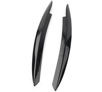 DÉMULAX Couverture de sourcil phare voiture, pour VW, pour Golf Mk6 2008 2009 2010 2011 2012 2013 couvercle paupière noir brillant Abs 2 pièces Enjoliveur de phare