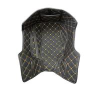 DEMULAX Cuir PU for Moto, for siège, Coussin de Seau, Protection de Coffre arrière Nmax, Accessoires NMAX 155 Nmax155 2016-2020 Revêtement de Coffre(Black 2020 Black)