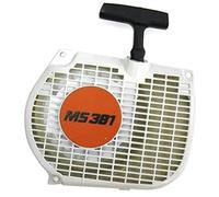 DEMULAX Ensemble de démarreur à tirette, for tronçonneuse STIHL MS380 MS381 038, remplace OEM #1119 080 2100 Ensemble de démarrage par traction à recul