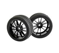 DEMULAX Éponge d'insertion de Roue pneus Vitesse 4 pièces, for HSP, for HPI, Voiture Tourisme 1/10 1.10 Pneu RC(6031H-6091)