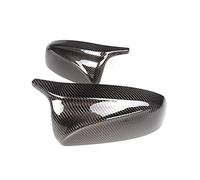 DEMULAX Fibre de carbone ABS 2x couvercle rétroviseur X5 X6 remplacement coque latéral voiture, for, E70 capuchon de protection de rétroviseur extérieur(Carbon Fiber Look)