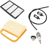 DEMULAX Filtre à air, kit d'entretien, filtre, carburant, poire d'amorçage et bouchon, for tronçonneuse STIHL TS410 TS420, garantie qualité, longue durée de vie Kit de filtre à air