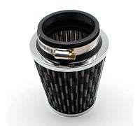 DEMULAX Filtre à air universel for voiture de 3 pouces, filtre d'admission d'air propre à haut débit, cône rond, kit d'induction, maille sport haute puissance Filtre à air pour voiture(65mm Carbon)