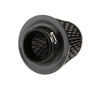 DEMULAX Filtres à air de voiture à cône en maille de sport à structure en nid d'abeille universelle 76MM Kit d'induction de filtre d'admission à froid à haut débit Filtre à air pour voiture