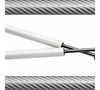 DEMULAX For 1997-2005, for Toyota, Aristo, for Lexus, GS Sedan Capot avant Jambes de force Supports levage Ressorts d'amortisseur Amortisseurs Accessoires Vérin de capot(Silver carbon fiber)