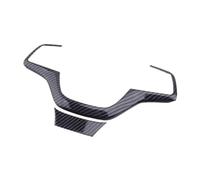 DEMULAX for Hyundai, for Elantra, 2017-2020, Aspect Fibre de Carbone revêtement d'habillage de Volant intérieur de Voiture Autocollant Bouton Cadre Accessoires de Moulage Autocollant pour Volant