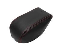 DEMULAX for Hyundai, Tucson 2006 2007 2008 2009 2010 2011 2012 2013 Console Centrale accoudoir boîte Couverture Microfibre Cuir Protection Garniture Housse d'accoudoir de Voiture(Black-Red Line)