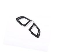 DEMULAX for Land, for Rover, for Range, for, Evoque 2012-2018, ABS Autocollant de Bouton Volant Voiture Accessoires intérieurs Autocollant décoratif pour Volant de Tableau de Bord(Carbon Fiber)