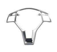 DEMULAX for Mercedes, for Benz, for CE CLA Classe W204 W212 W117 C172 C218 C63 E63 2012-2014, revêtement d'habillage de Cadre de Volant de Voiture de Style AMG ABS Autocollant pour Volant(Silver)