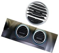 DEMULAX For, W164 M 164 ML GL Classe 300 350 400 450 2005-2012 Tableau de bord Central Gauche Droite A/C Grille ventilation Panneau sortie Grille d'aération de voiture(Black Central 1pc)