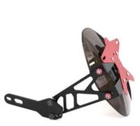 DEMULAX Garde-Boue arrière amélioré, for Accessoires de Modification Garde-Boue Scooter électrique NIU N1/N1S/M+/U1/U Garde-Boue pour Scooter(Black 12 inch Red)