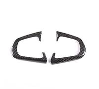 DEMULAX Garniture de Cadre de Bouton de Volant de Voiture en Fiber de Carbone véritable, for BMW, série 5 G30 X4 G02 2018 2019 Autocollant pour Volant