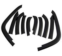 DEMULAX Garniture de couverture d'arc d'extension de roue évasées d'aile arrière avant de voiture, accessoires extérieurs noirs, for Jeep, for Compass 2011-2016 Élargisseurs d'ailes