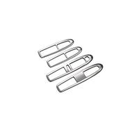 DEMULAX Garniture de Couverture d'autocollant de Bouton de décoration de Volant de Voiture, for Citroën, C4 2016 en Acier Inoxydable Autocollant pour Volant(Glass Lift)