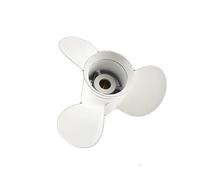 DEMULAX Hélice Hors-Bord 9 7/8 * 14, for Moteur de Bateau Yamaha 20hp 25hp 30hp, vis en Alliage d'aluminium, 3 Lames, 10 cannelures, pièce de Moteur Marin Remplacement d'hélice de Bateau