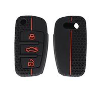 DEMULAX Housse de clé Voiture en Silicone Pliable et Rabattable, étui for télécommande sans, for, A1 A3 A4 A5 A6 A7 A8 R8 TT S5 S6 S7 S8 Sq5 Q5 Q7 Rs4 Étui pour clé de Voiture