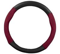 DEMULAX Housse de poignée de Roue de Voiture Accessoires Automobiles de Couverture Volant Voiture, pour Chery, pour Omoda C5 Crossover 5 FX 2022-2023 38Cm(Black O Leather Red)