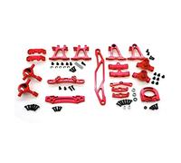 DEMULAX Kit d'accessoires de Modification en métal, bras Suspension, fusée direction, for Tamiya, for TT-02 TT02 1/10 RC, pièces mise à niveau voiture Lien de bras de suspension de voiture Rc