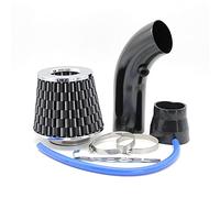 DEMULAX Kit d'admission d'air froid universel Turbo avec filtre 76 mm Tuyau en caoutchouc for voiture Tuyau d'admission de compresseur à induction haute puissance Filtre à air pour voiture(Carbon)