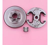 DEMULAX Kit d'assemblage de roulement tambour d'embrayage 325 7T, for Husqvarna, 455 460, for Rancher, pièce tronçonneuse 537291702 537110503 Kit de remplacement d'embrayage de tondeuse à gazo