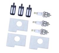 DEMULAX Kit de 3 bougies d'allumage et filtre à air for tronçonneuse STIHL 018 MS180 MS 180. Remplacez les pièces neuves n° 1130 124 0800. Bougie d'allumage pour tondeuse à gazon