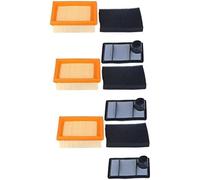 DEMULAX Kit de 3 filtres à air for tronçonneuses STIHL et TS400 Kit de filtre à air