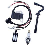 DEMULAX Kit de bougies d'allumage, module de bobine d'allumage, tuyau de carburant, for tronçonneuse STIHL MS210 MS230 MS250 020 021 023 025 Bougie d'allumage pour tondeuse à gazon
